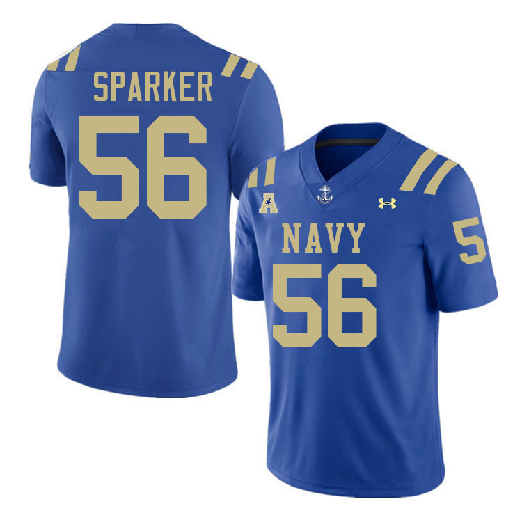 Navy Midshipmen #56 MarcAnthony Parker College Football Jerseys,Apparels Stitched-Royal Navy Midshipmen #56 MarcAnthony Parker College Football Jerseys,Apparels Stitched-Royal
